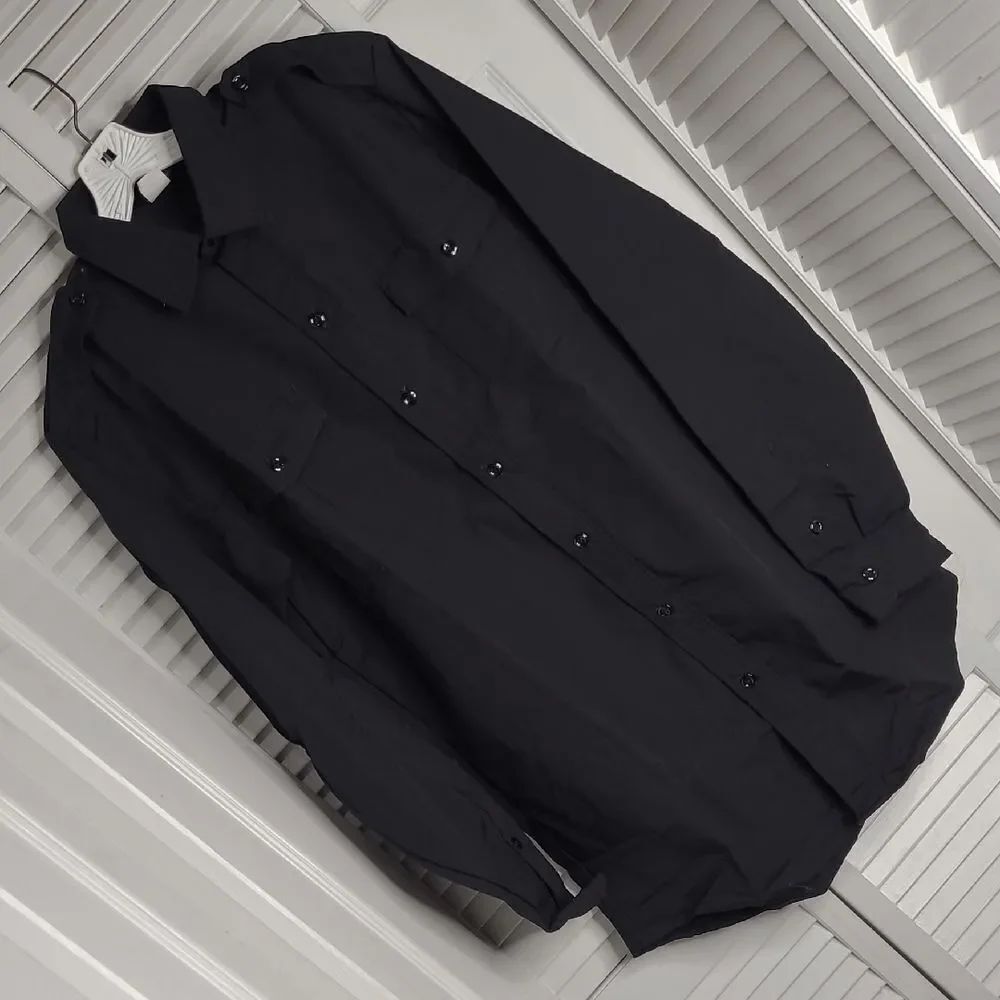 Men's Classic Black Shirt Jacket
